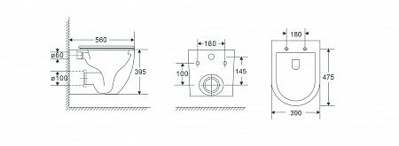 Подвесной унитаз безободковый Terminus Енисей Monolit 560х390 белый Магнитогорск - фото 8 Подвесной унитаз безободковый Terminus Енисей Monolit 560х390 белый Магнитогорск - фото 8
