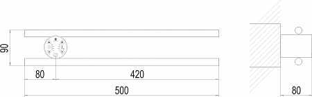 Полка Электро П2 КРУГ 500х90 NEW Магнитогорск - фото 3