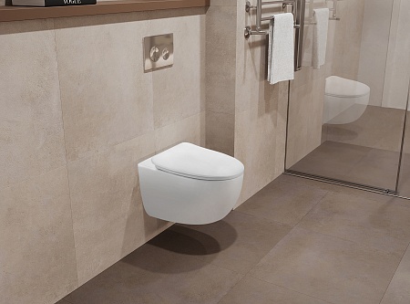 Подвесной унитаз безободковый Terminus Енисей Monolit 560х390 белый Магнитогорск - фото 1 Подвесной унитаз безободковый Terminus Енисей Monolit 560х390 белый Магнитогорск - фото 1